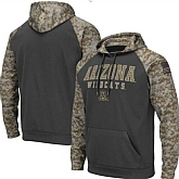 Men's Arizona Wildcats Gray Camo Pullover Hoodie,baseball caps,new era cap wholesale,wholesale hats